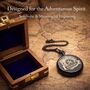 Personalised The Traflagar Pocket Watch Gift With Case For Birthday And Anniversary, thumbnail 5 of 12