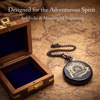 Personalised The Traflagar Pocket Watch Gift With Case For Birthday And Anniversary, 5 of 12