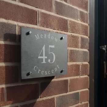 Personalised Slate House Sign, 2 of 6