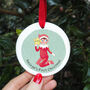 Elf Personalised Baby's First Christmas Decoration, thumbnail 1 of 3