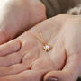 Opal Sun Pendant Necklace, thumbnail 3 of 12