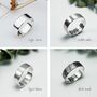 Men's Silver Personalised Eternity Ring, thumbnail 10 of 12