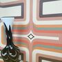 Retro Geometric Wallpaper Soft Peach / Coral, thumbnail 4 of 5