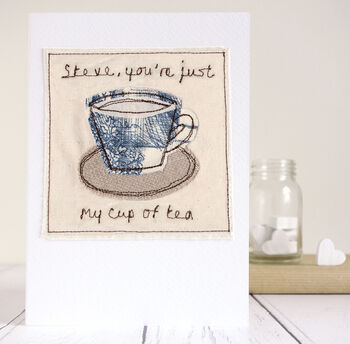 Personalised Tea Cup China 20th Anniversary Card, 6 of 12