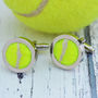 Genuine Tennis Ball Cufflinks, thumbnail 1 of 2