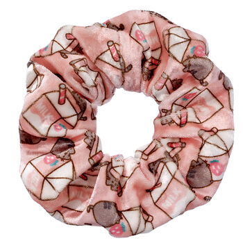 Pusheen The Cat Pink Strawberry Milk Carton Hair Scrunchie, 5 of 6