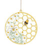 Set Of Two Honeycomb And Bee Hanging Easter Decorations, thumbnail 5 of 5