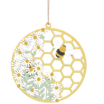 Set Of Two Honeycomb And Bee Hanging Easter Decorations, 5 of 5