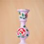Large Hand Painted Kashmiri Candlestick, thumbnail 3 of 5