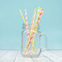 Colourful Neon Stripe Party Straws, thumbnail 4 of 10