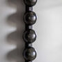 Vittoria Black Bobble Beaded Oval Mirror, thumbnail 3 of 3