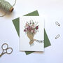 ‘With Love’ Flowers Thank You Family Friendship Card, thumbnail 1 of 3