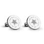 Personalised Love And Luck Stainless Steel Cufflinks, thumbnail 1 of 3