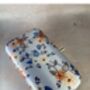 Light Blue Rectangular Floral Handcrafted Clutch, thumbnail 2 of 5