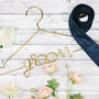 Gold Metal Groom Clothes Hanger Decoration, thumbnail 1 of 1