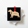 Personalised Dog Outline Christmas Tree Decoration, thumbnail 2 of 12