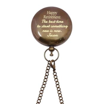 Personalised Two Inch Bronze Sundial Compass, 4 of 10