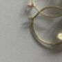 Healing Crystal Gold Plated Hoop Earrings, thumbnail 3 of 4