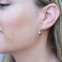 Rose Gold Vermeil Earrings With Pearl | Minerva, thumbnail 6 of 7