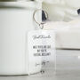 Best Friends Friendship Keyring, Funny Gift For Friend, thumbnail 1 of 5