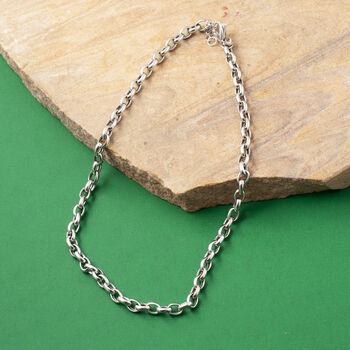 Small Belcher Chain Necklace In Gold Plate Or Silver, 2 of 5