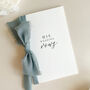 Luxury 'His Vows' Wedding Vows Card, thumbnail 2 of 11