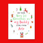Personalised Baby 1st Christmas As Daddy Card, thumbnail 2 of 2