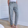 Women's 'Orkney' Herringbone Brushed Cotton Pyjama Trousers, thumbnail 1 of 3