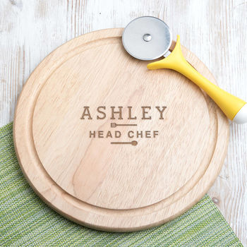 Personalised 'Head Chef' Mens Chopping Board, 3 of 6