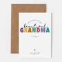 Personalised Best Grandma Birthday Card, thumbnail 2 of 2
