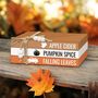 Autumn Wooden Pumpkin Spice Trio, thumbnail 2 of 5