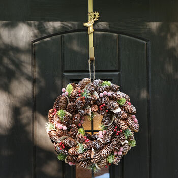 Gold Stag Over Door Wreath Hanger, 4 of 4