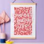 Motivational 'Choose A Happy Life' Typography Print, thumbnail 1 of 7