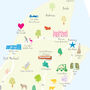 Personalised Isle Of Man Map: Add Favourite Places, thumbnail 3 of 3