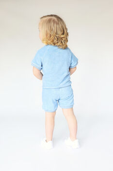 Terry Towelling Summer Set Unisex Perfect Gift For Kids, 2 of 12