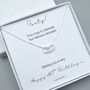 Sterling Silver Four Ring 40th Birthday Necklace, thumbnail 1 of 2