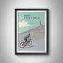 Mont Ventoux Cycling Travel Poster Art Print, thumbnail 1 of 8