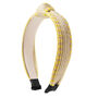 Raffia Knot Hairband With Contrasting Topstitching, thumbnail 7 of 12
