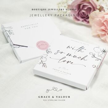 Sterling Silver Flower Stud Earrings – Mother’s Day Gift Card | Flower Jewellery Gift For Mum, 9 of 11