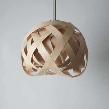 Mini Bell Knot Wooden Lampshade, 4 of 7