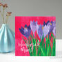 Pink Crocus Mother's Day Card, thumbnail 3 of 8