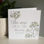 Personalised The New Floral Wedding Card, thumbnail 1 of 6