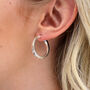Gold Plated Or Sterling Silver Creole Hoop Earrings, thumbnail 1 of 7