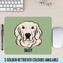 Golden Retriever Mouse Mat, thumbnail 1 of 4