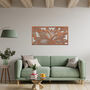 Metal Flower Pattern Wall Art In Rectangular Frame, thumbnail 8 of 12