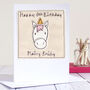 Personalised Unicorn Birthday Card For Girl, thumbnail 1 of 7