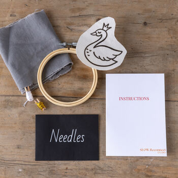 Swan Princess Embroidery Kit, 2 of 2