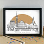 Stevenage Skyline Art Print Unframed, thumbnail 2 of 6