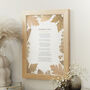 Personalised Funeral Wedding Anniversary Lyrics Print, thumbnail 6 of 9