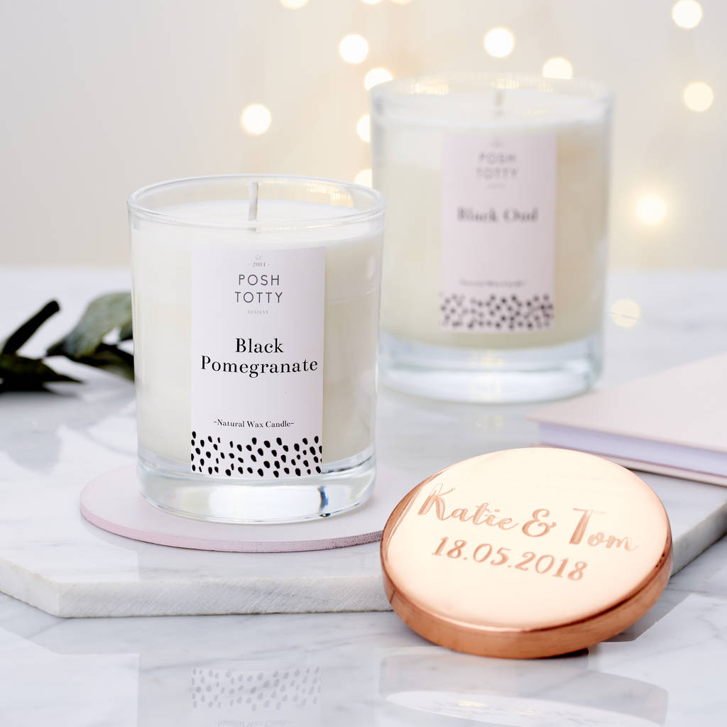Large Personalised Essential Oil Candle